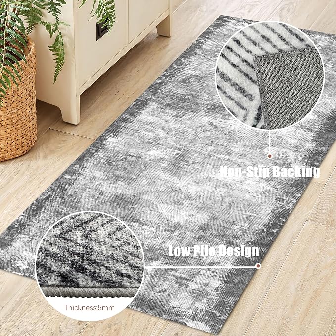 YARNSCAPE 2'6'' x 8' Washable Area Rug - Image 6