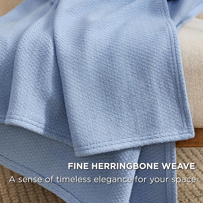 Bedsure GentleSoft 100% Cotton Blanket Twin XL Size - Image 3