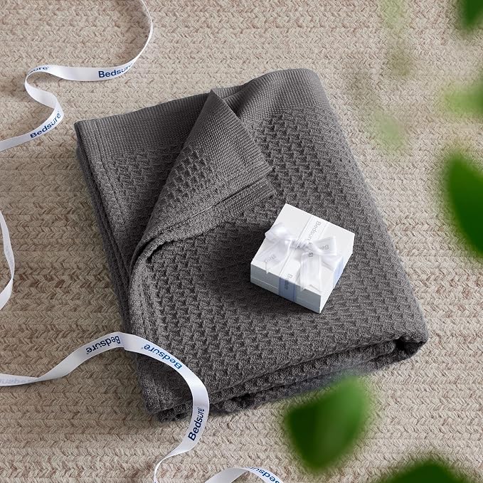 Bedsure Gentlesoft 100% Cotton Throw Blanket - Image 5