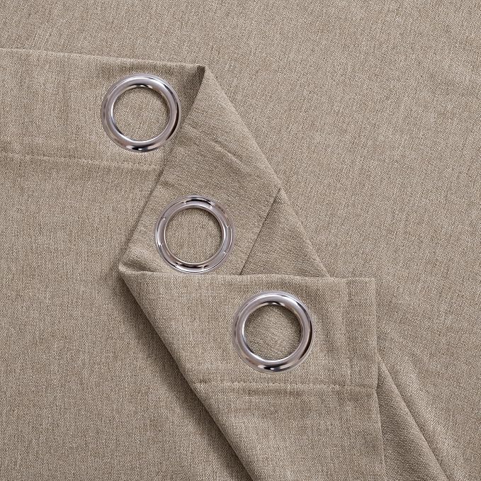 BGment Taupe Linen Curtains 78 Inch Length - Image 9