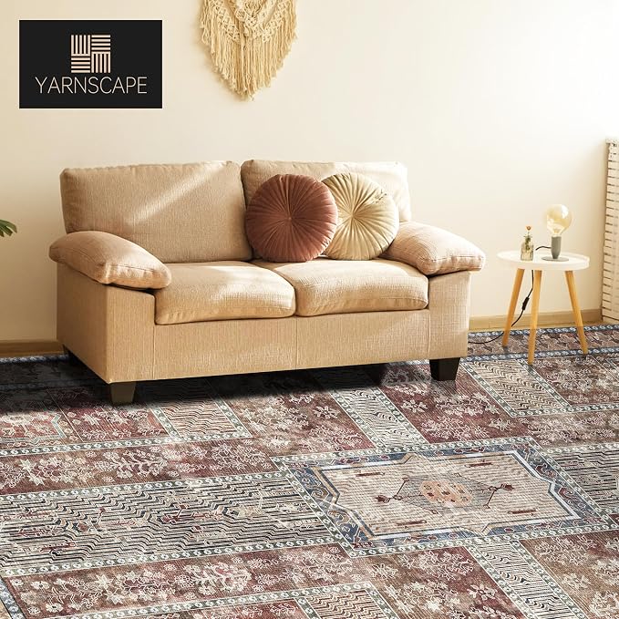 YARNSCAPE Vintage 6' x 9' Washable Area Rug - Image 3