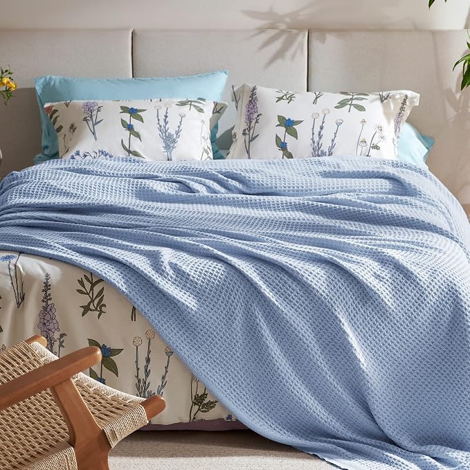 Bedsure Gentlesoft 100% Cotton Blanket King Size - Image 3