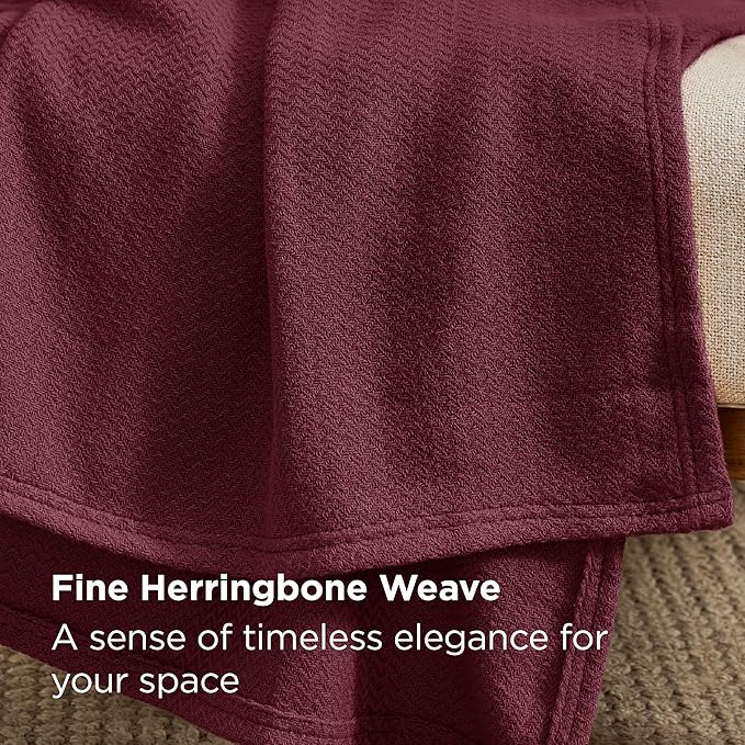 Bedsure GentleSoft 100% Cotton Large Throw Blanket - Image 3