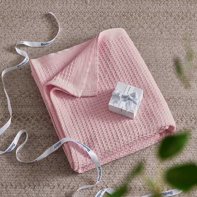 Bedsure Gentlesoft 100% Cotton Blanket Queen Size - Image 5