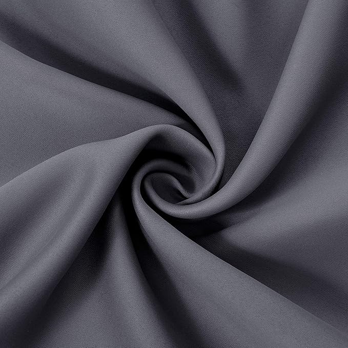 LEMOMO Grey Thermal Blackout Curtains/52 x 108 Inch/Set of 2 Panels Room - Image 5