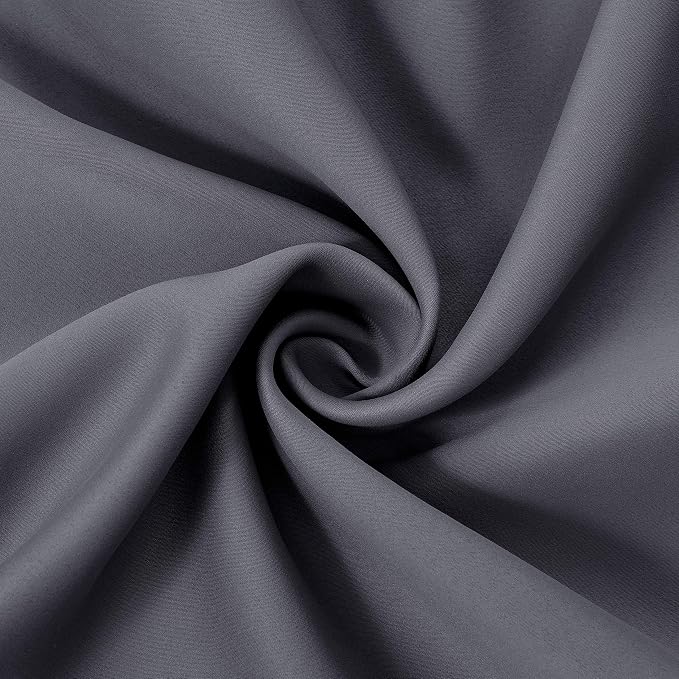 LEMOMO Grey Thermal Blackout Curtains/52 x 95 Inch/Set of 2 Panels Room - Image 6