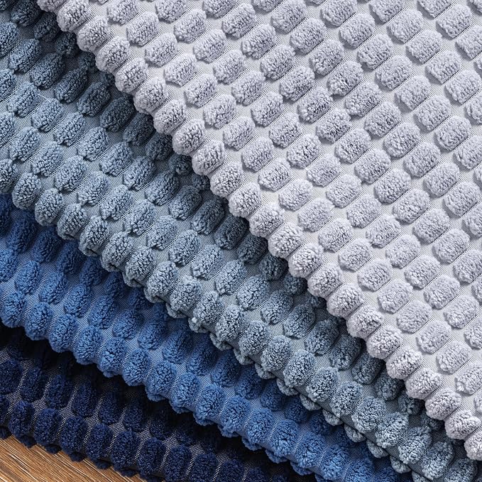 MIULEE Blue Decorative Lumbar Pillow Covers 12x20 Inch Set of 4 Boho Western - Image 4