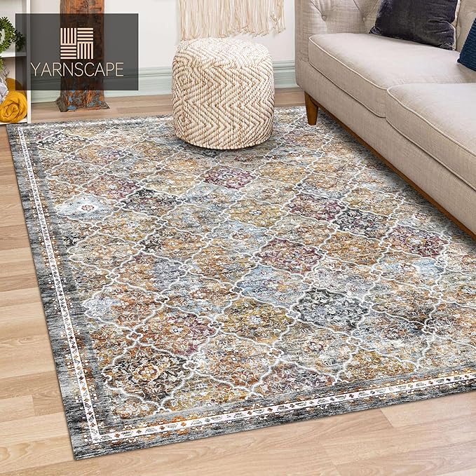 YARNSCAPE 6' x 9' Washable Area Rug - Image 3