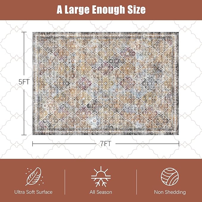 YARNSCAPE 9' x 12' Washable Area Rug - Image 2