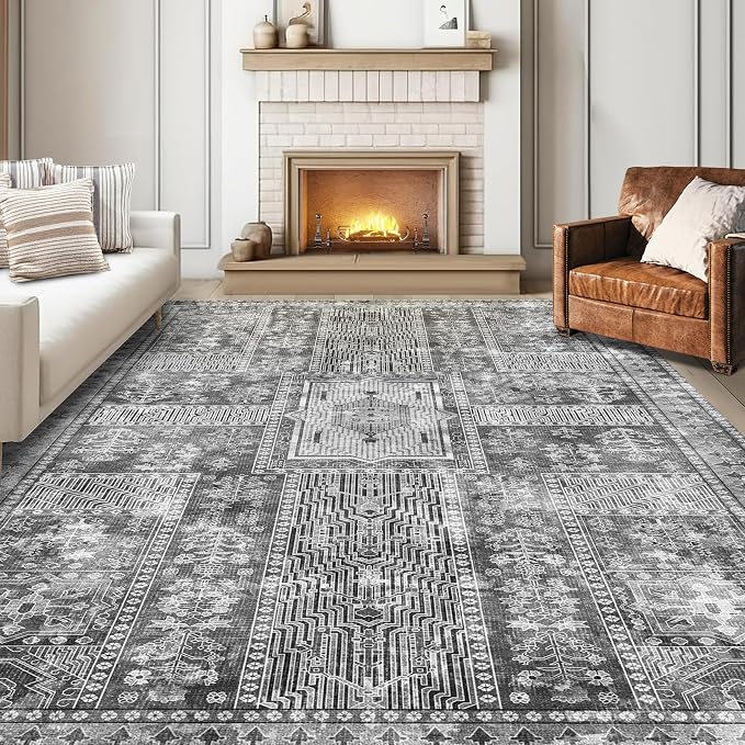 YARNSCAPE Vintage 4' x 6' Washable Area Rug by YARNSCAPE