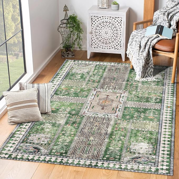 YARNSCAPE Vintage 9' x 12' Washable Area Rug - Image 5