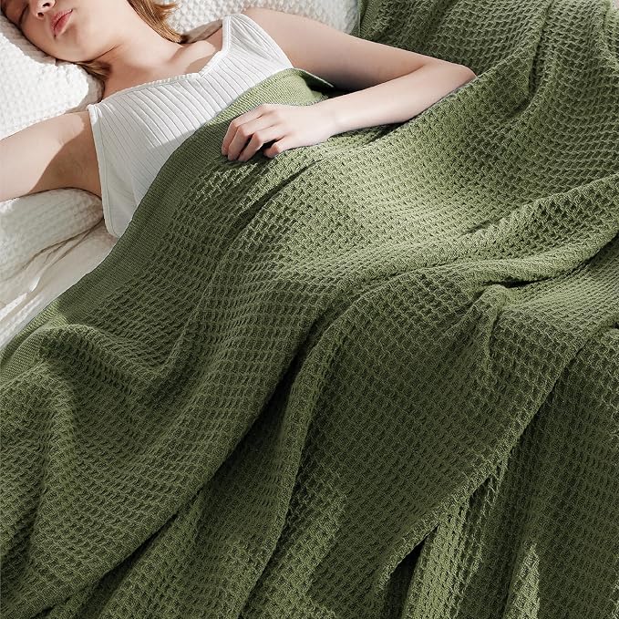Bedsure Gentlesoft 100% Cotton Blanket Queen Size - Image 8