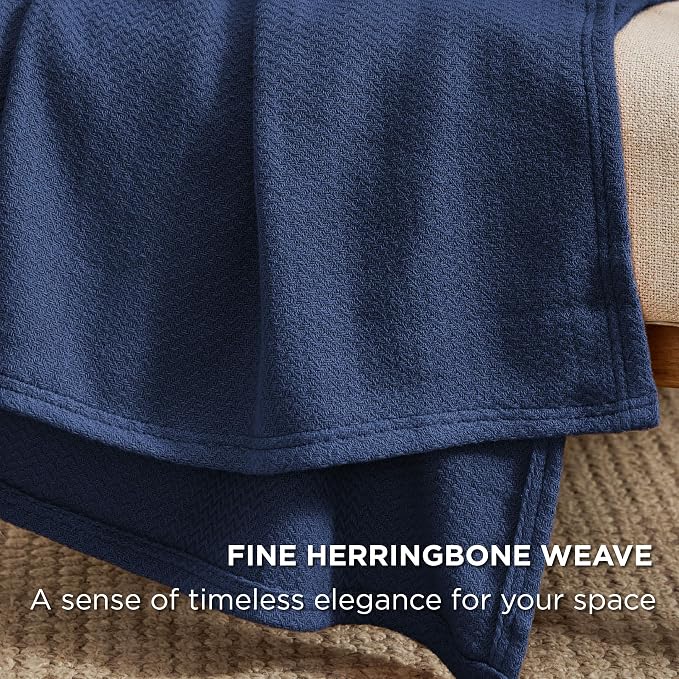 Bedsure GentleSoft 100% Cotton Blanket King Size - Image 3