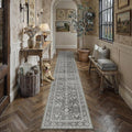 PureCozy Black Runner Rug 2x12 Vintage Area Carpet Hallway Long Indoor Kitchen by PureCozy