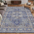 Washable Area Rug 4' x 6' Vintage Traditional Persian Mat by Unknown