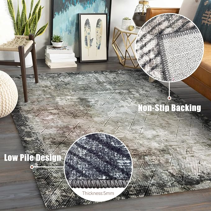 YARNSCAPE 6' x 9' Washable Area Rug - Image 6