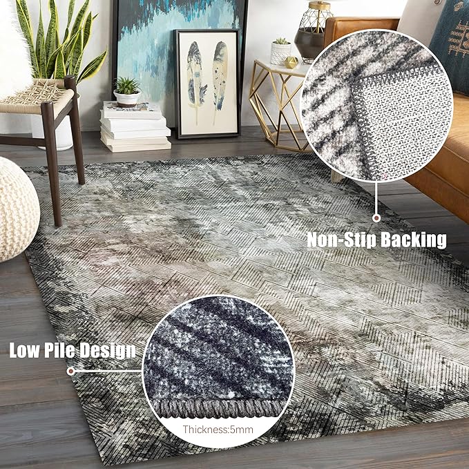 YARNSCAPE 3' x 5 ' Washable Area Rug - Image 6