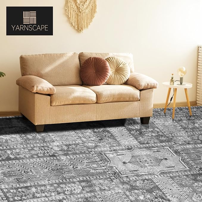 YARNSCAPE Vintage 3' x 5 ' Washable Area Rug - Image 3