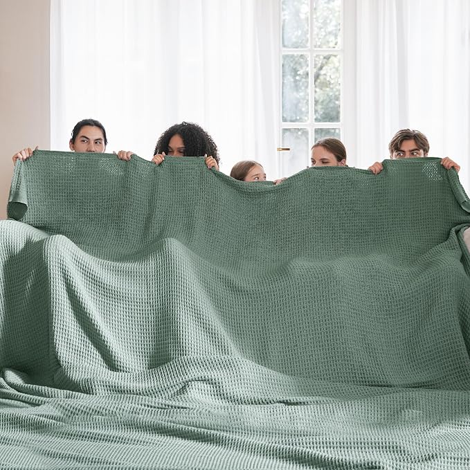 Bedsure Gentlesoft 100% Cotton Big Blanket Oversized King - Image 2