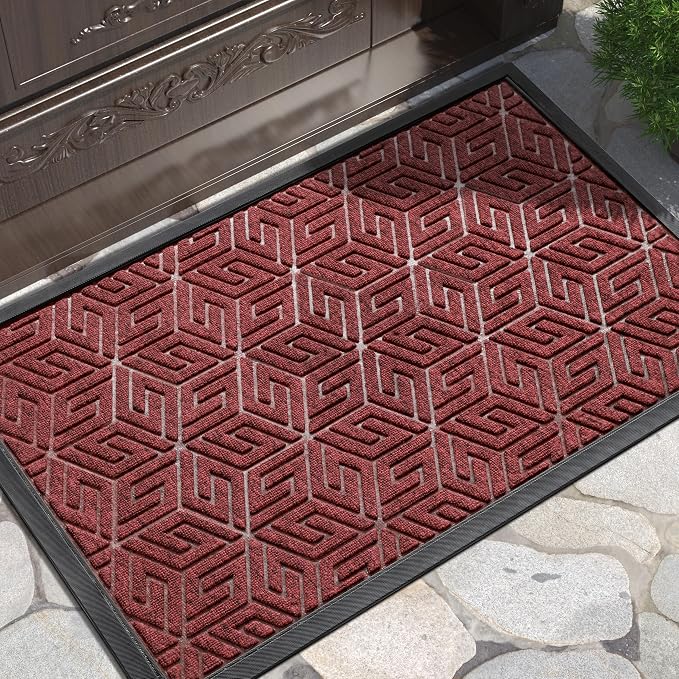 Yimobra Doormat Outdoor Entrance 29.5x17, All-Weather Waterproof Outdoor Mats by Yimobra