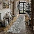 PureCozy Black Runner Rug 2'6"x10' Vintage Area Carpet Hallway Long Indoor by PureCozy