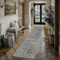 PureCozy Black Runner Rug 2'6"x12' Vintage Area Carpet Hallway Long Indoor by PureCozy