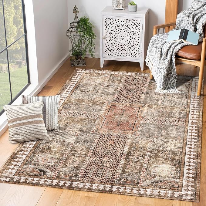 YARNSCAPE Vintage 6' x 9' Washable Area Rug - Image 5