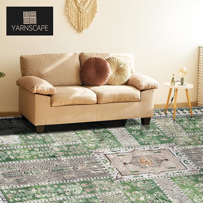 YARNSCAPE Vintage 8' x 10' Washable Area Rug - Image 3