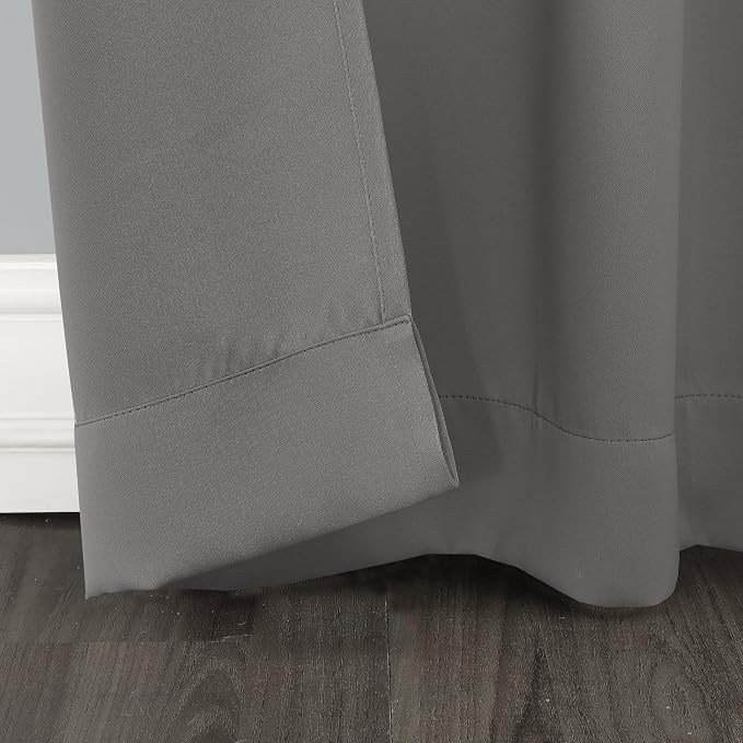 Sun Zero Easton Extra-Wide Blackout Grommet Sliding Patio Door Curtain Panel - Image 3