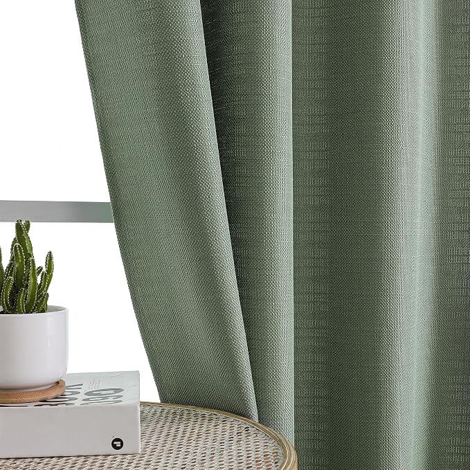 Chyhomenyc 2 Panels Short Kitchen Tiers Half Window Semi Sheer Curtains 24 Inch - Image 7