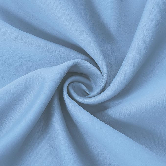 LEMOMO Sky Blue Thermal Blackout Curtains/52 x 95 Inch/Set of 2 Panels Room - Image 5