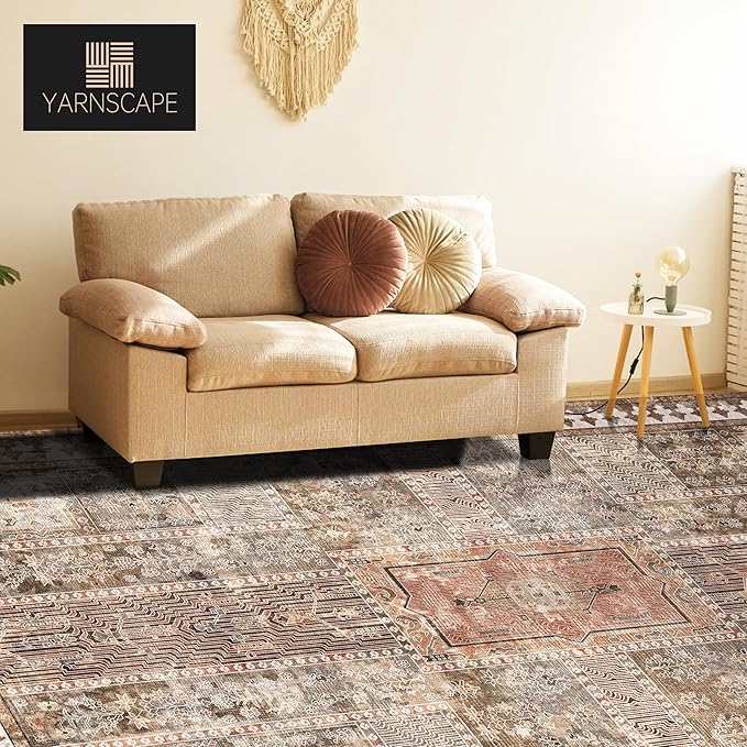 YARNSCAPE Vintage 4' x 6' Washable Area Rug - Image 3