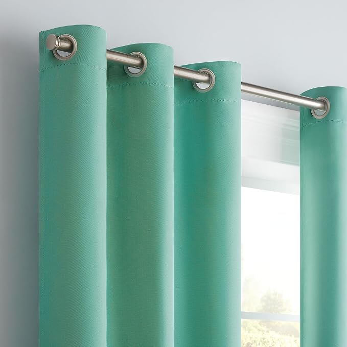 Eclipse Darrell Modern Blackout Thermal Grommet Window Curtains - Image 2