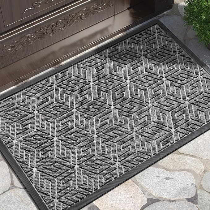 Yimobra Doormat Outdoor Entrance 29.5x17, All-Weather Waterproof Outdoor Mats by Yimobra