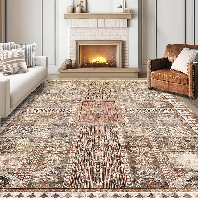 YARNSCAPE Vintage 8' x 10' Washable Area Rug by YARNSCAPE