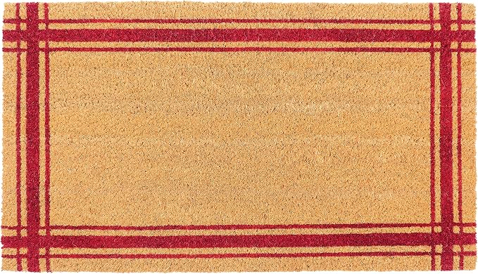 KAF Home Coir Doormat with Heavy-Duty, Weather Resistant, Non-Slip PVC Backing by KAFHome