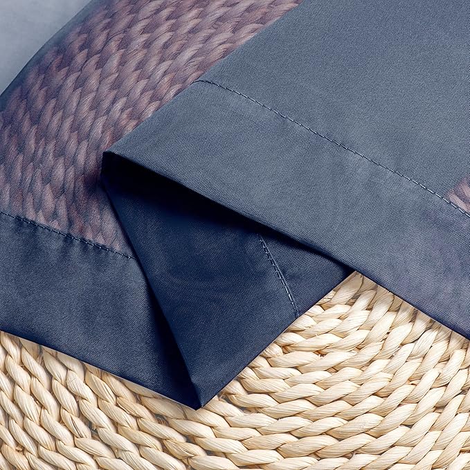 Chyhomenyc Navy Blue Sheer Scarf Valances - Image 8