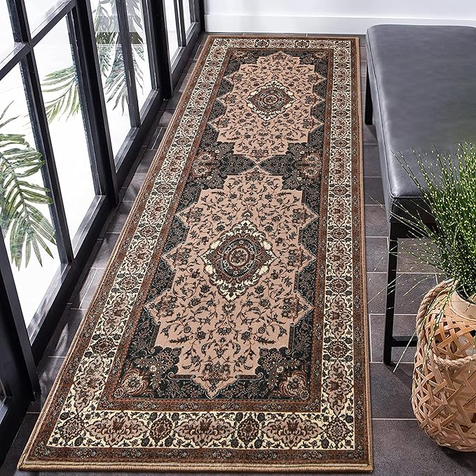 Runner Rug for Bedroom, 2x6Ft Machine Washable Area Rugs, Vintage Non-Slip Low by Rtizon